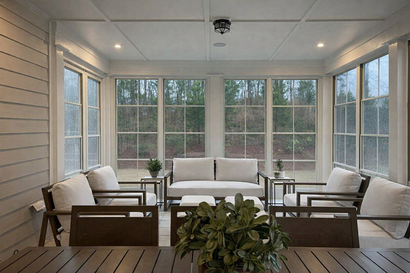 Patio-to-sunroom conversion in Delray Beach, FL